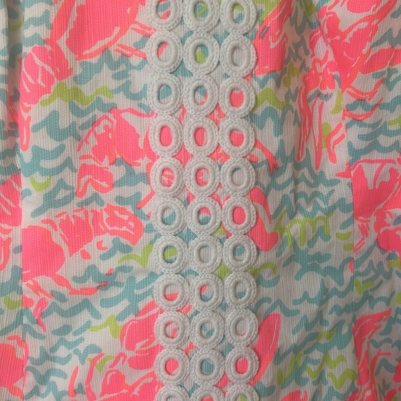 Lily Pulitzer | Pearl Shift Pop Up Lobstah Roll Dress size 2 - Picture 4 of 7